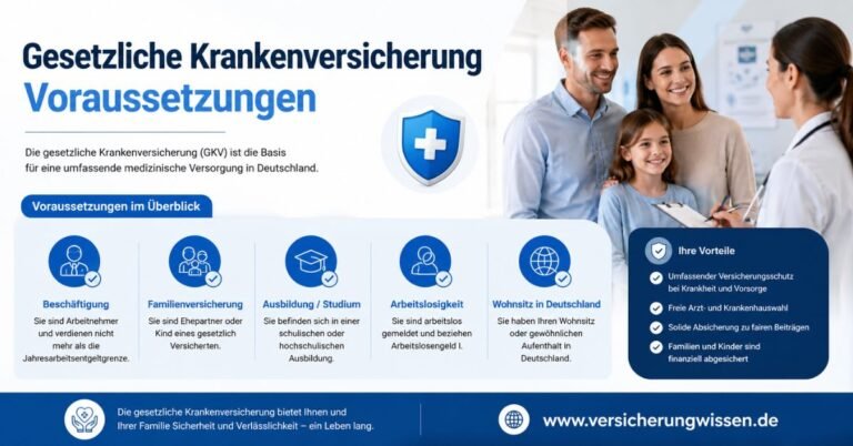 Gesetzliche Krankenversicherung Voraussetzungen