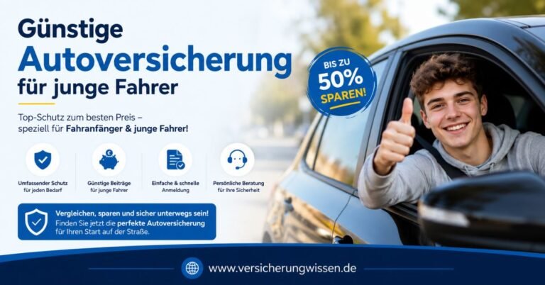 Günstige Autoversicherung für junge Fahrer