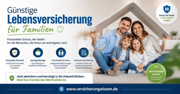 Günstige Lebensversicherung für Familien