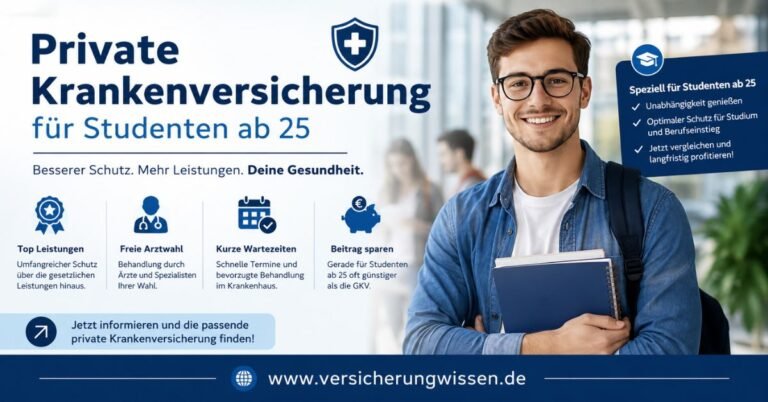 Private Krankenversicherung für Studenten ab 25