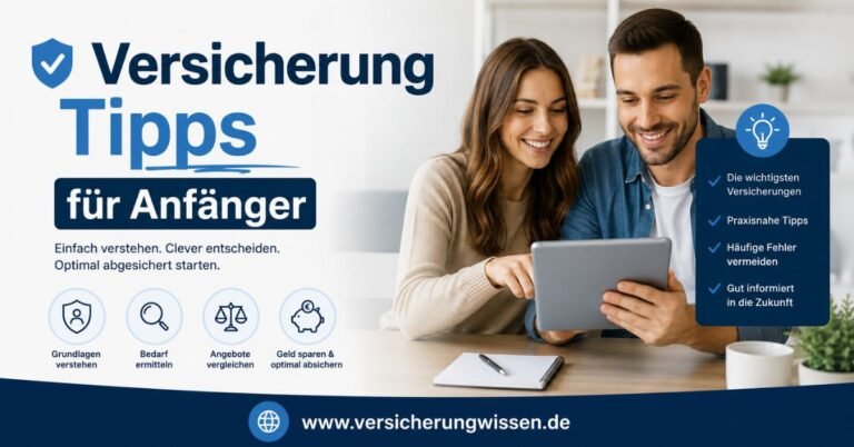 Versicherung Tipps für Anfänger