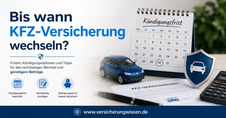 Bis wann KFZ-Versicherung wechseln