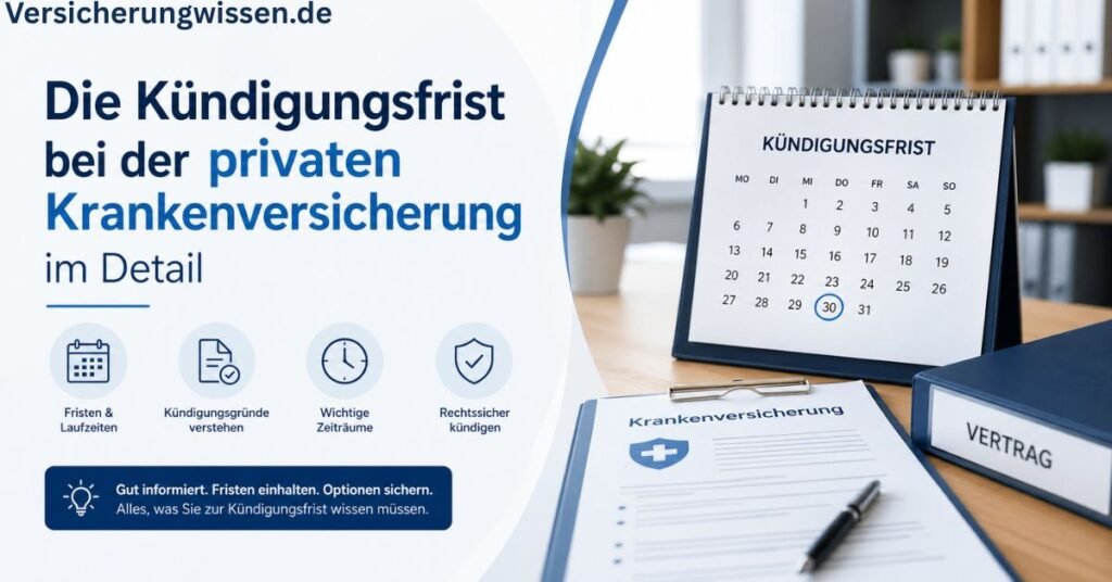 Die Kündigungsfrist bei der privaten Krankenversicherung im Detail