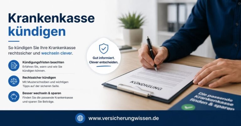 Krankenkasse kündigen