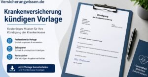 Krankenversicherung kündigen Vorlage