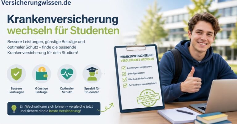 Krankenversicherung wechseln für Studenten