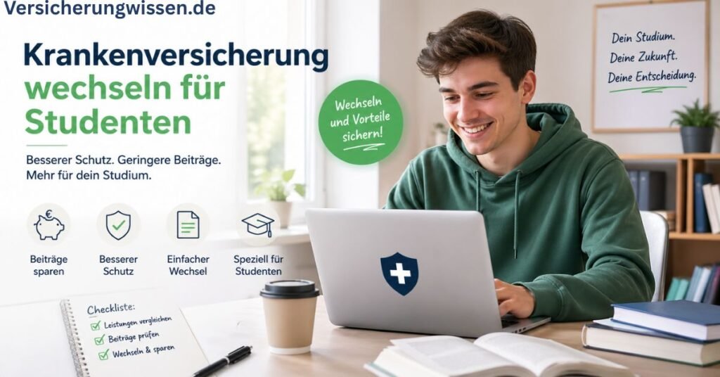 Krankenversicherung wechseln für Studenten