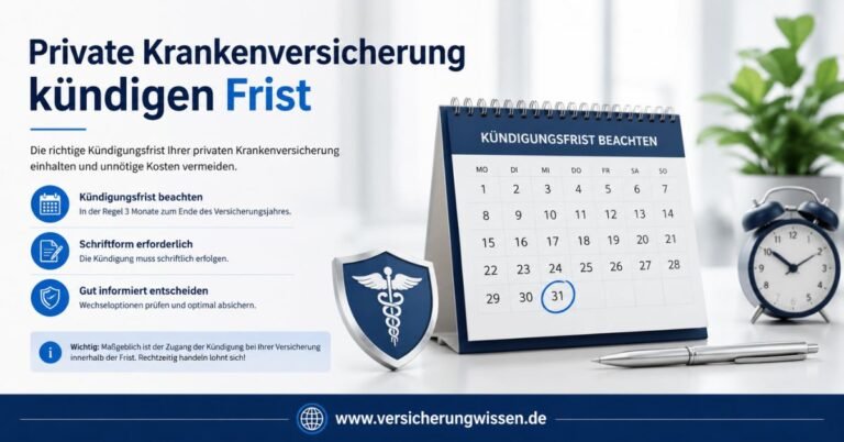 Private Krankenversicherung kündigen Frist