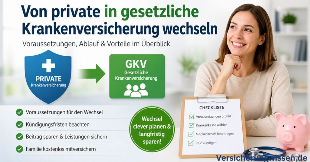 Von private in gesetzliche Krankenversicherung wechseln