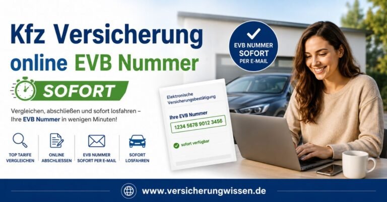 KFZ Versicherung online eVB Nummer sofort
