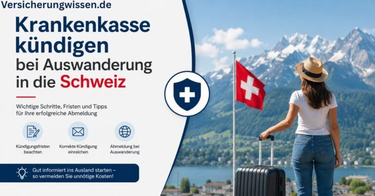 Krankenkasse kündigen bei Auswanderung Schweiz