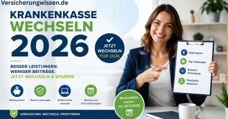 Krankenkasse wechseln 2026