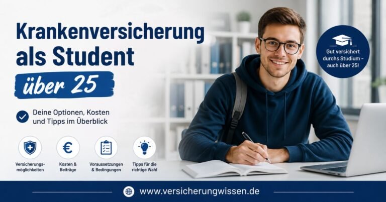 Krankenversicherung als Student über 25