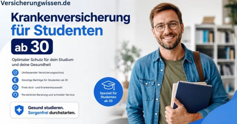 Krankenversicherung für Studenten ab 30