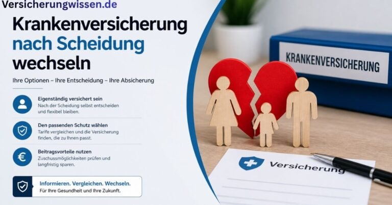 Krankenversicherung nach Scheidung wechseln
