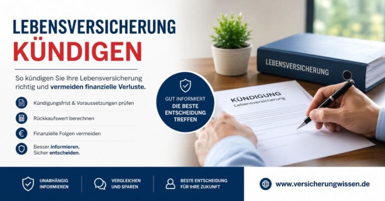 Lebensversicherung kündigen