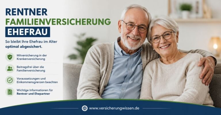 Rentner Familienversicherung Ehefrau