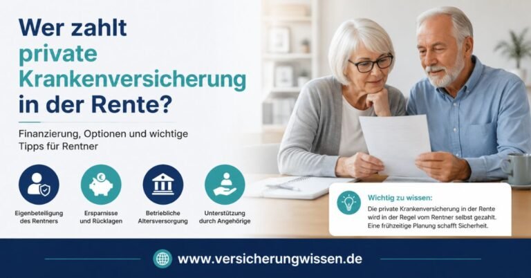 Wer zahlt private Krankenversicherung in der Rente