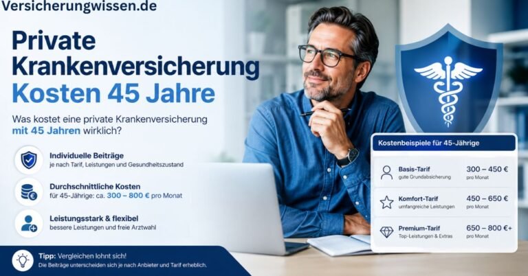 private krankenversicherung kosten 45 jahre