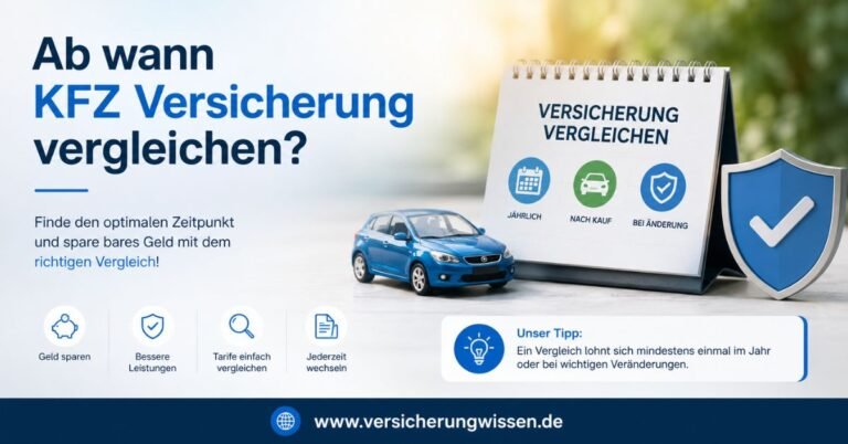 Ab Wann KFZ Versicherung Vergleich
