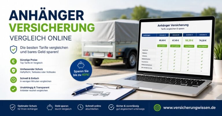 Anhänger Versicherung Vergleich Online