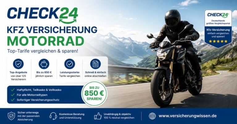 Check24 KFZ Versicherung Motorrad