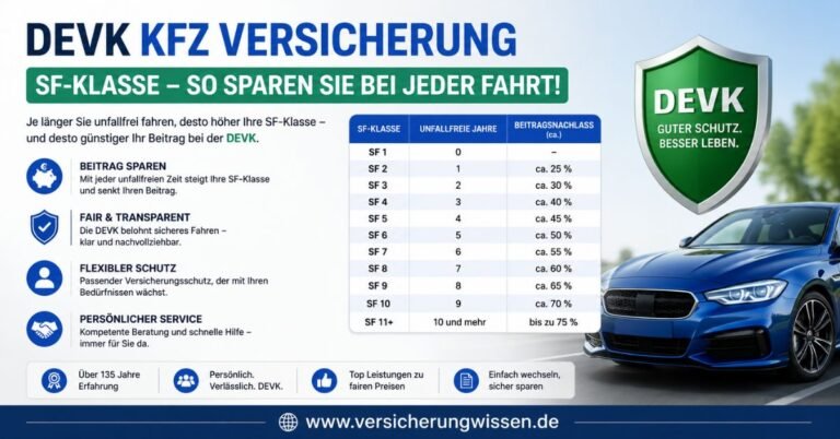 DEVK Kfz Versicherung SF-Klasse