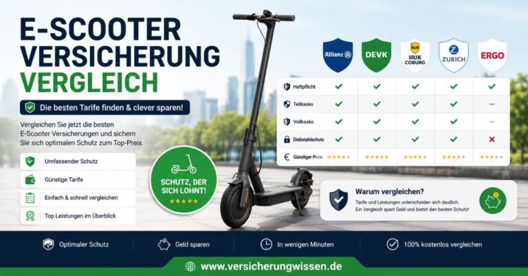 E Scooter Versicherung Vergleich