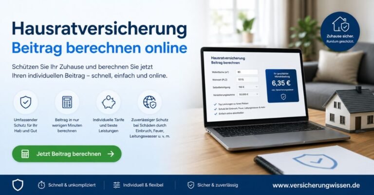Hausratversicherung Beitrag Berechnen Online