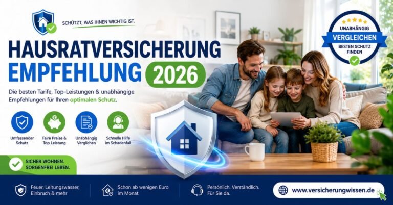 Hausratversicherung Empfehlung 2026