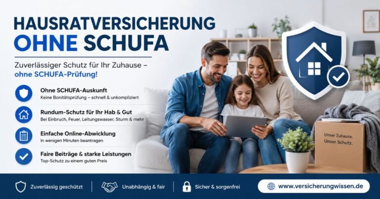 Hausratversicherung ohne SCHUFA