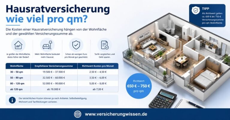 Hausratversicherung wie viel pro qm