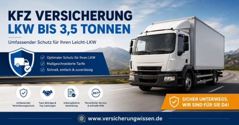 KFZ Versicherung LKW bis 3 5 Tonnen