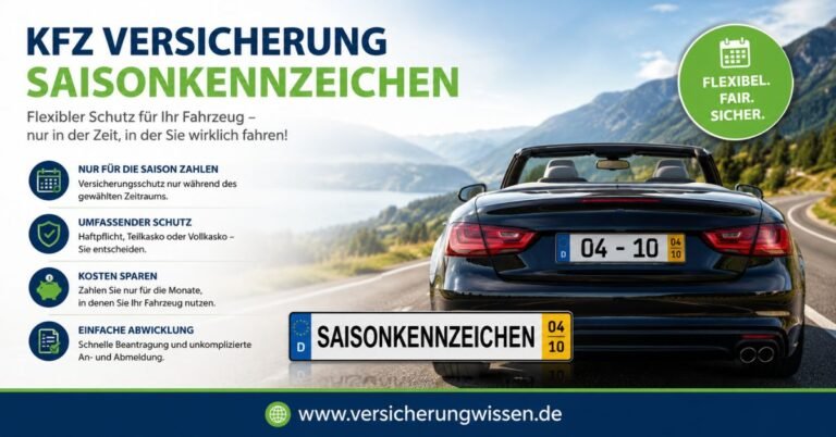 KFZ Versicherung Saisonkennzeichen