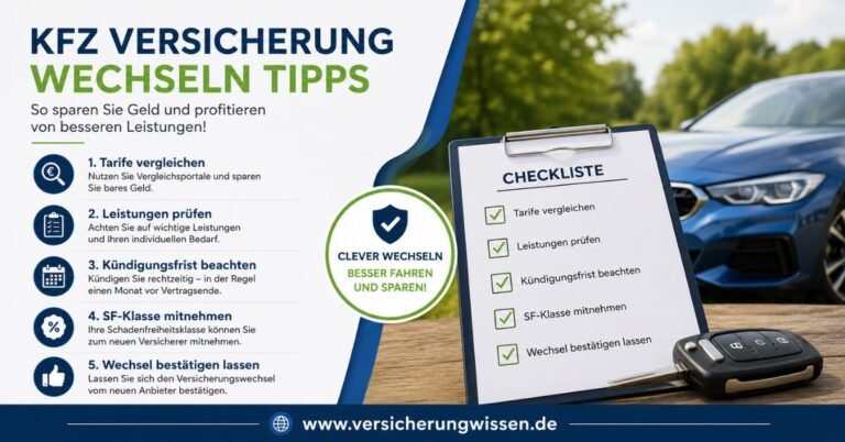 KFZ Versicherung wechseln Tipps