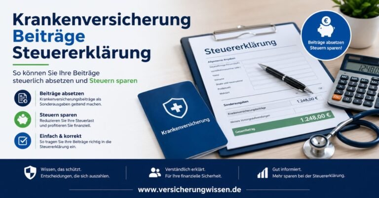 Krankenversicherung Beiträge Steuererklärung