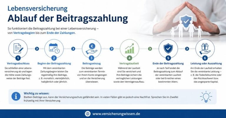 Lebensversicherung Ablauf der Beitragszahlung