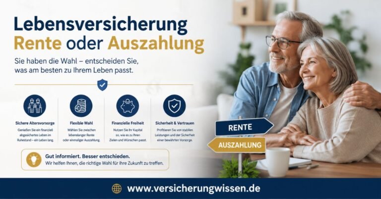 Lebensversicherung Rente oder Auszahlung