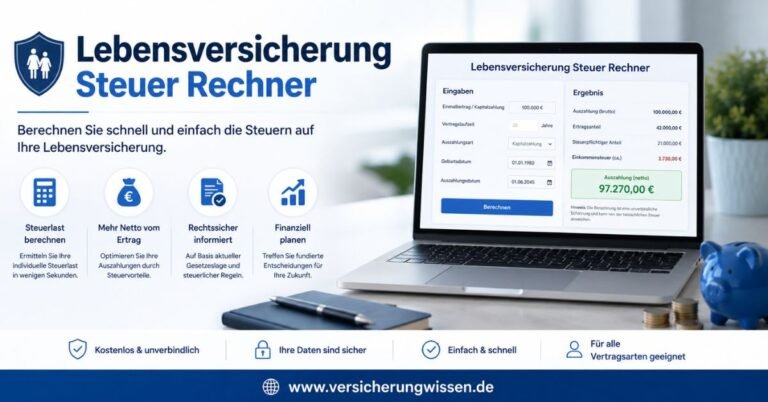 Lebensversicherung Steuer Rechner