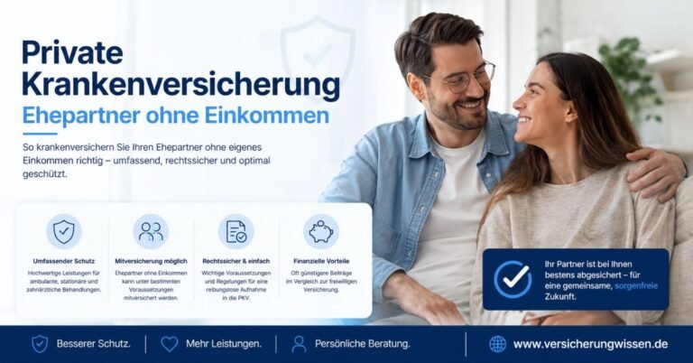 Private Krankenversicherung Ehepartner ohne Einkommen