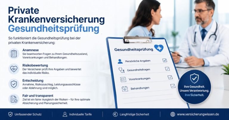 Private Krankenversicherung Gesundheitsprüfung