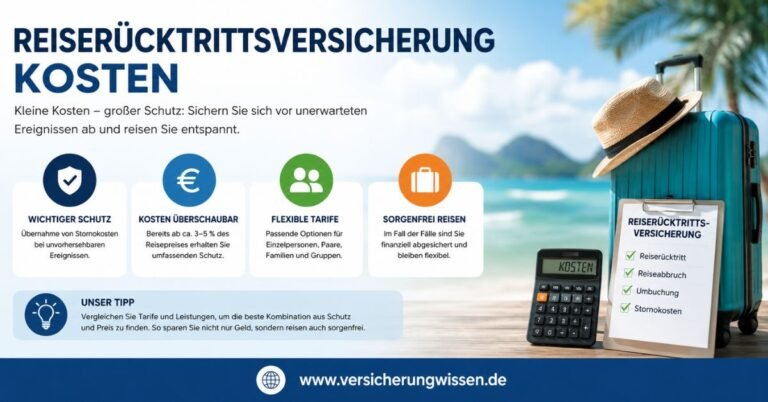 Reiserücktrittsversicherung Kosten