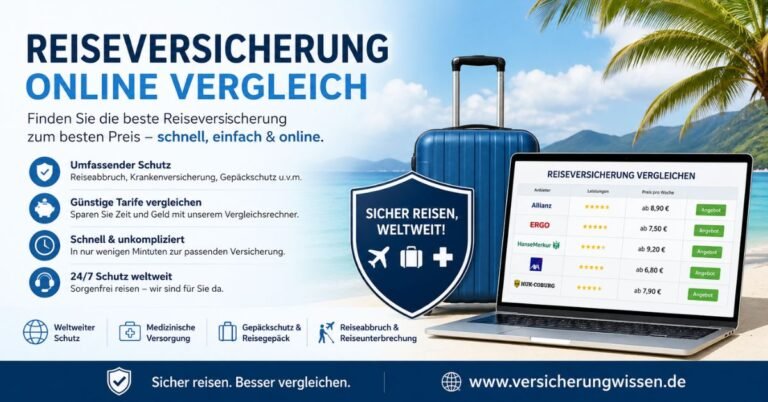 Reiseversicherung online Vergleich