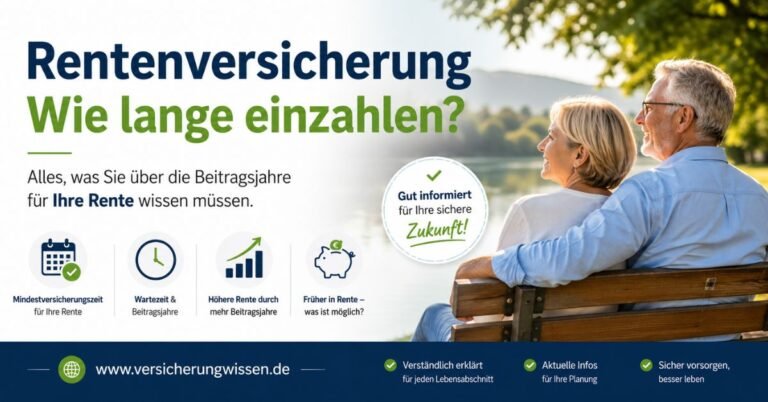 Rentenversicherung wie lange einzahlen