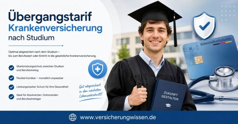 Übergangstarif Krankenversicherung nach Studium