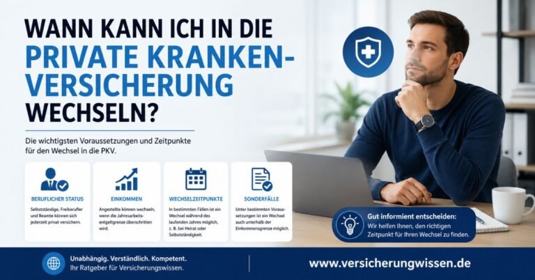Wann kann ich in die private Krankenversicherung wechseln