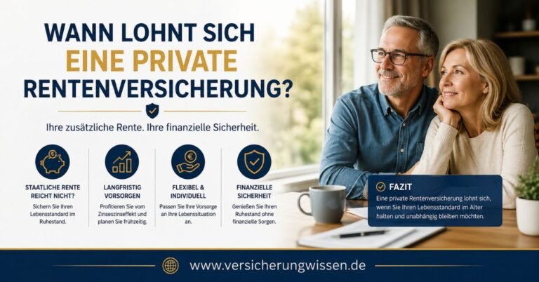 Wann lohnt sich eine private Rentenversicherung