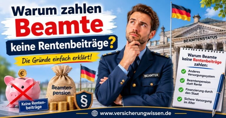Warum zahlen Beamte keine Rentenbeiträge