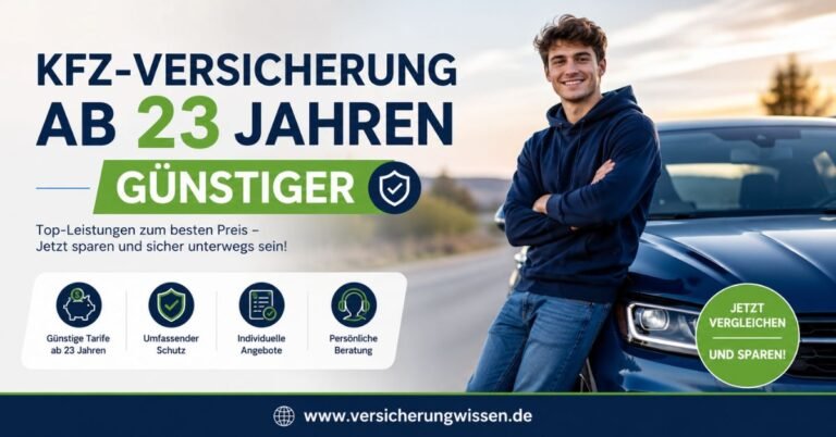 kfz-versicherung ab 23 jahren günstiger