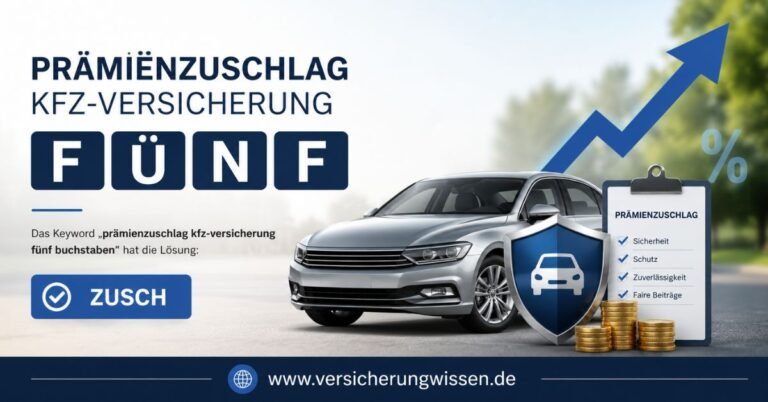prämienzuschlag kfz-versicherung fünf buchstaben